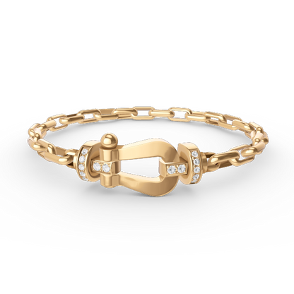 [Bloom]FORCE LARGE HORSESHOE CLASP  METAL BRACELET