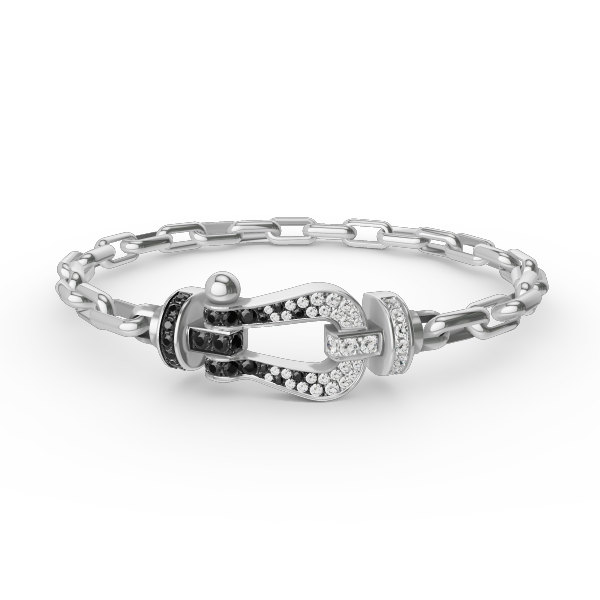 [Bloom]FORCE LARGE HORSESHOE CLASP  METAL BRACELET