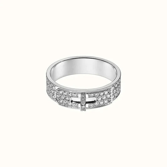 [Bloom]KELLY SILVER DIAMOND RING