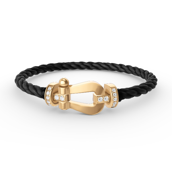 [Bloom]FORCE LARGE HORSESHOE HALF DIAMOND BRACELET GOLD