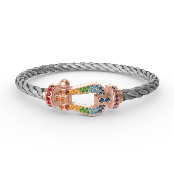 [Bloom]FORCE LARGE HORSESHOE  COLORED DIAMOND BRACELET ROSE GOLD