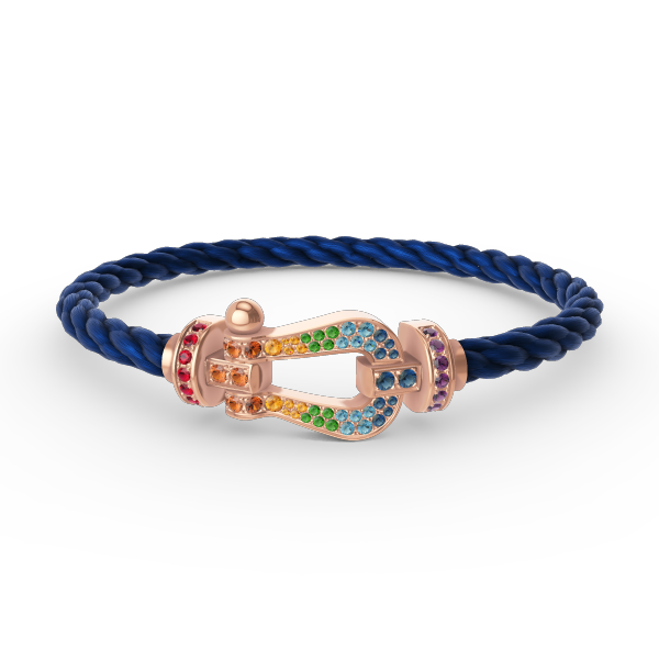 [Bloom]FORCE LARGE HORSESHOE  COLORED DIAMOND BRACELET ROSE GOLD