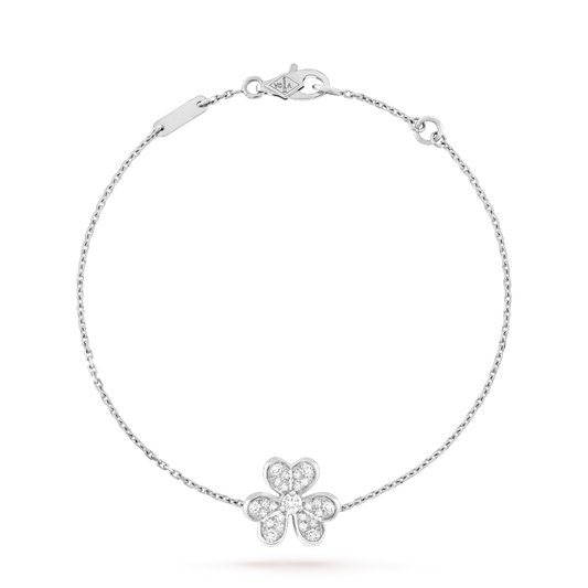 [Bloom]FRIVOLE SILVER FLOWER DIAMOND BRACELET