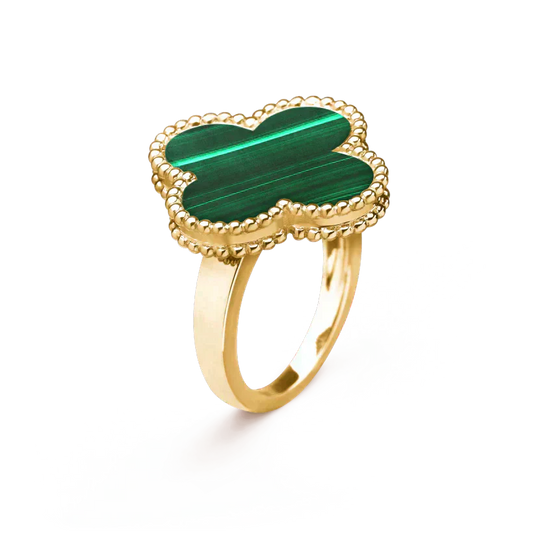 [Bloom]CLOVER MALACHITE RING