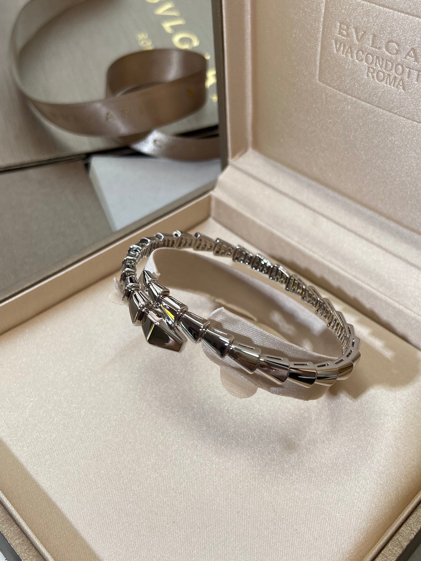 [Bloom]SERPENTI VIPER SILVER BRACELET