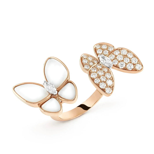 [Bloom]TWIN BUTTERFLY DIAMOND MOP RING